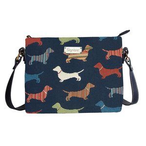 Tapestry Crossbody Bag Shoulder Purse In Dachshund Dog Desn :'D